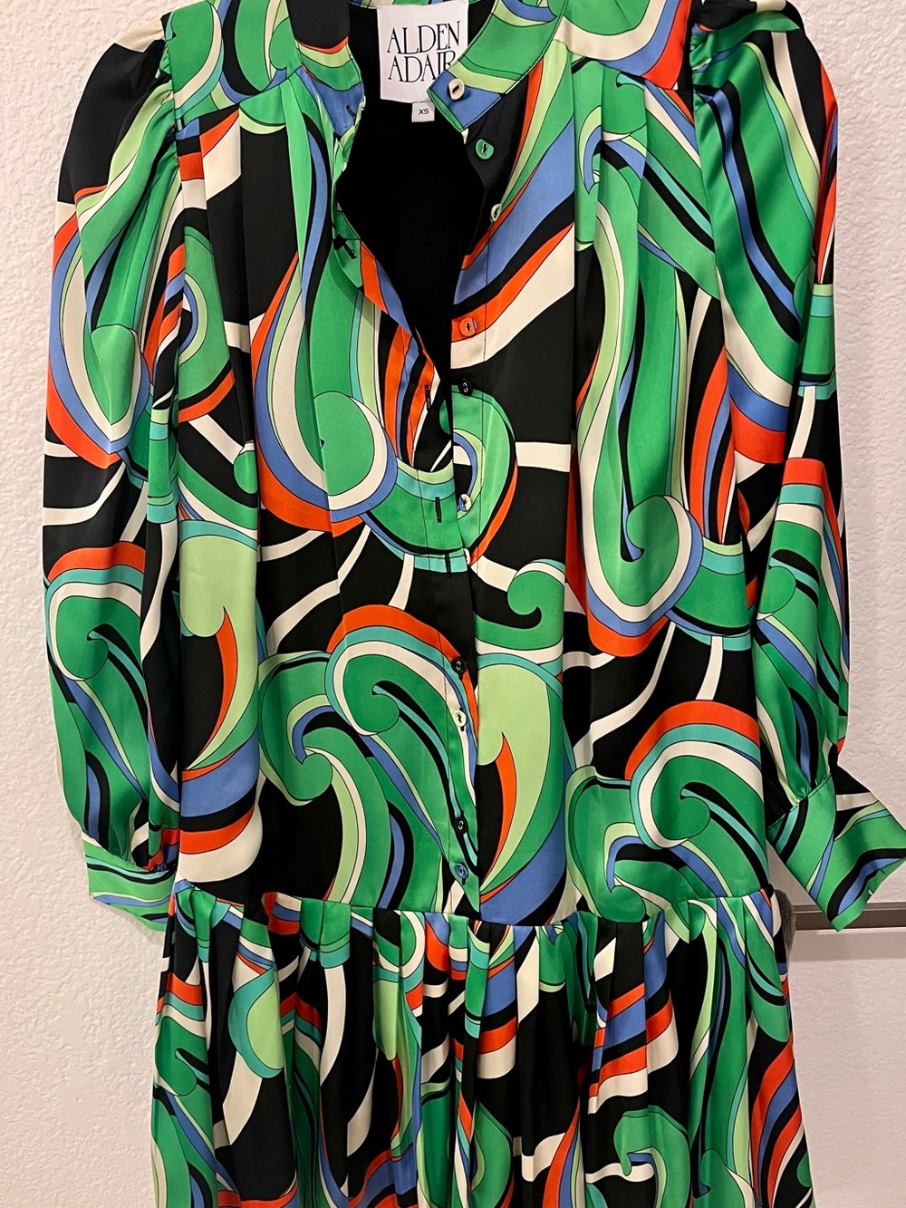 Alden Adair Pucci style Swirl Print Mini Dress – XS (sz 2-4)